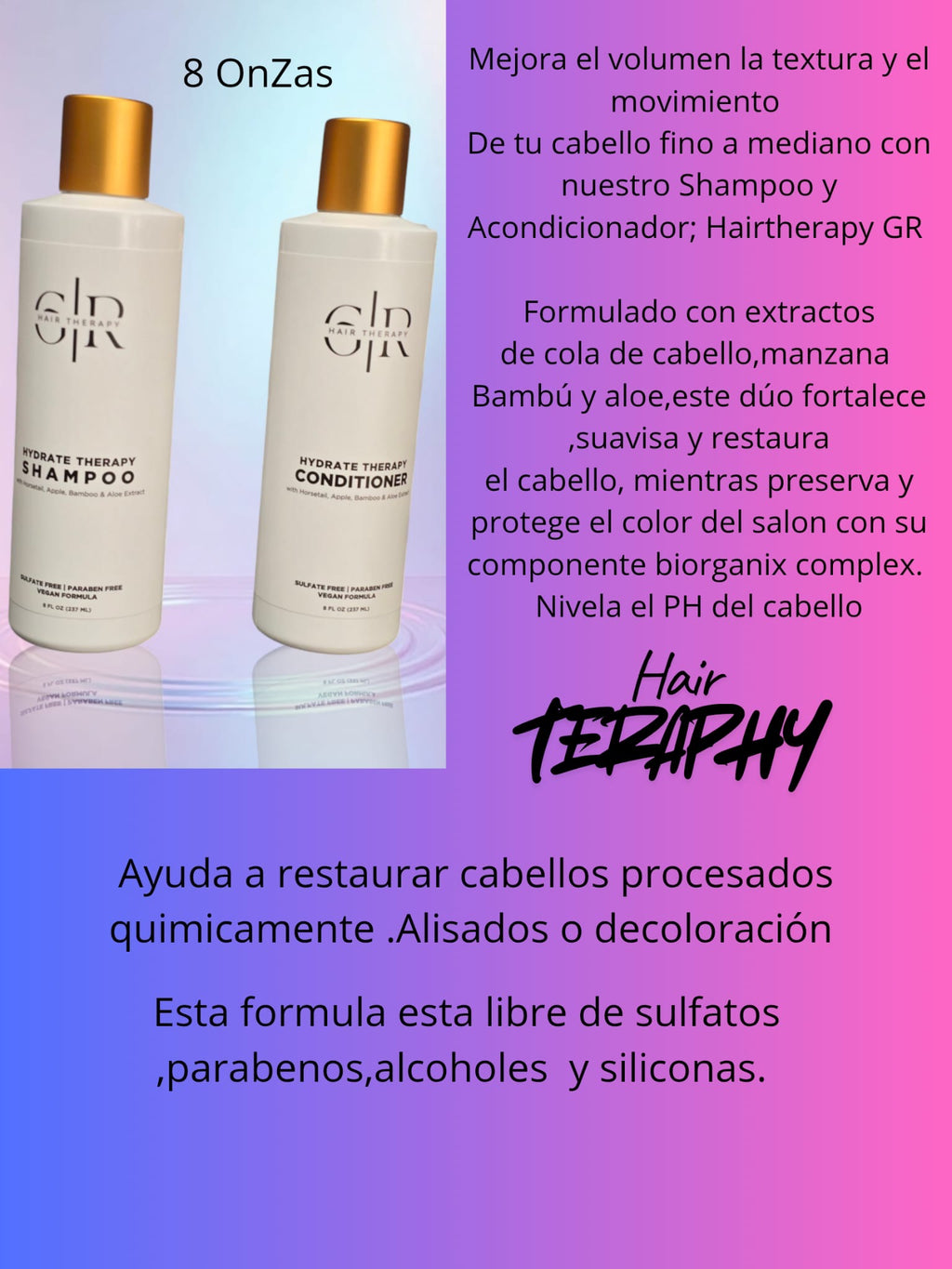Shampoo Y Acondicionar Hairtherapy GR